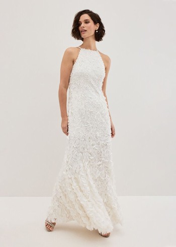 Phase Eight Charlene Wedding Dress White Canada | LQMXYO-486